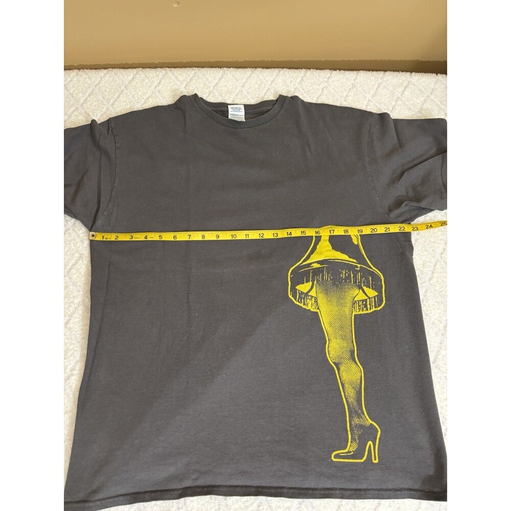 Vintage Delta A Christmas Story Leg Lamp Graphic Gray Tee Men’s Size XL - Picture 15 of 15
